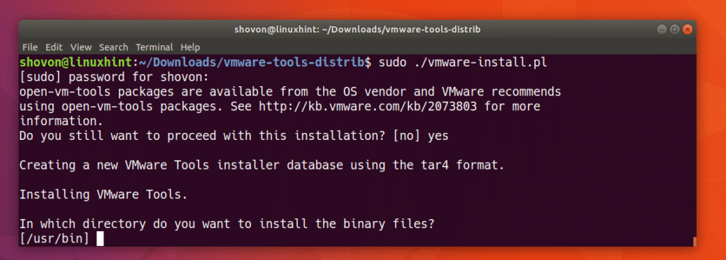 vmware tools download linux