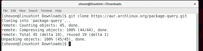 Package query