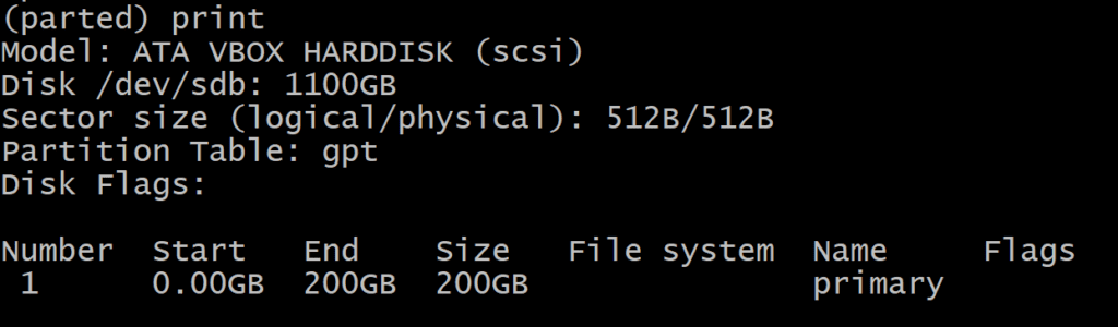 Creating And Resizing XFS Partitions