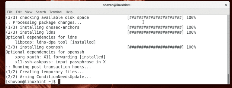 Arch linux ssh server setup customization and optimization