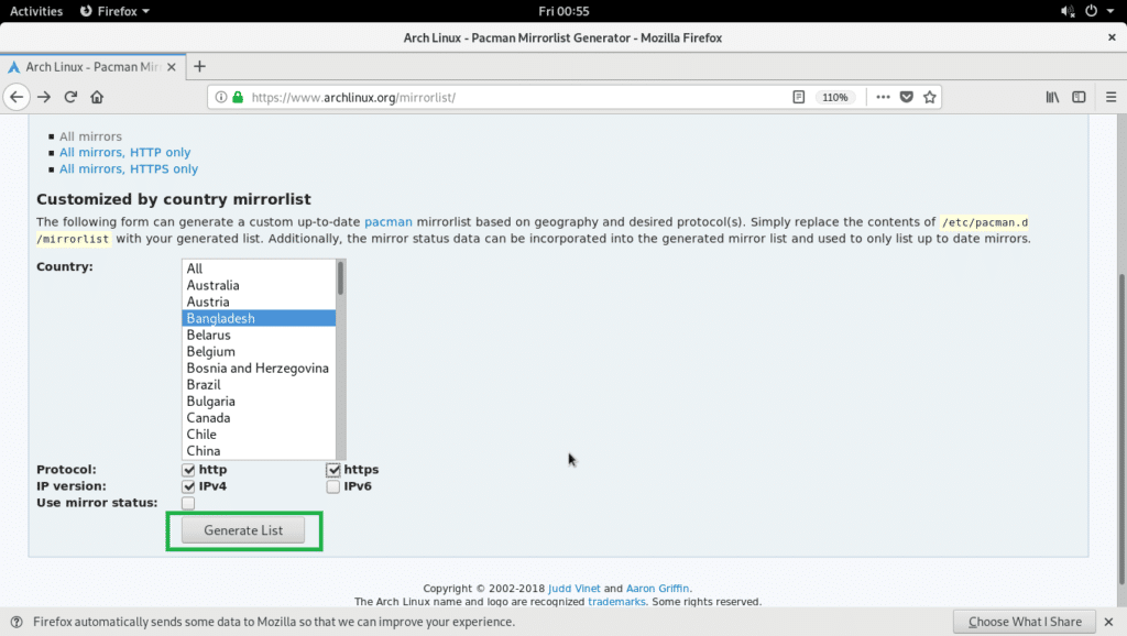 Setup Pacman Mirrors on Arch Linux LaptrinhX