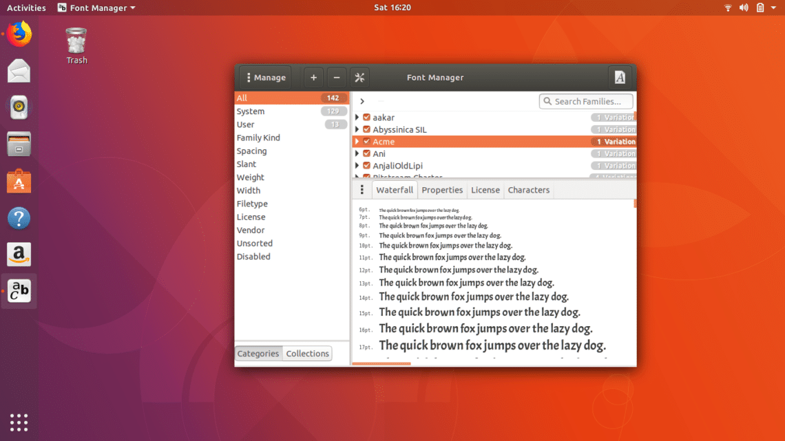 ubuntu best font manager