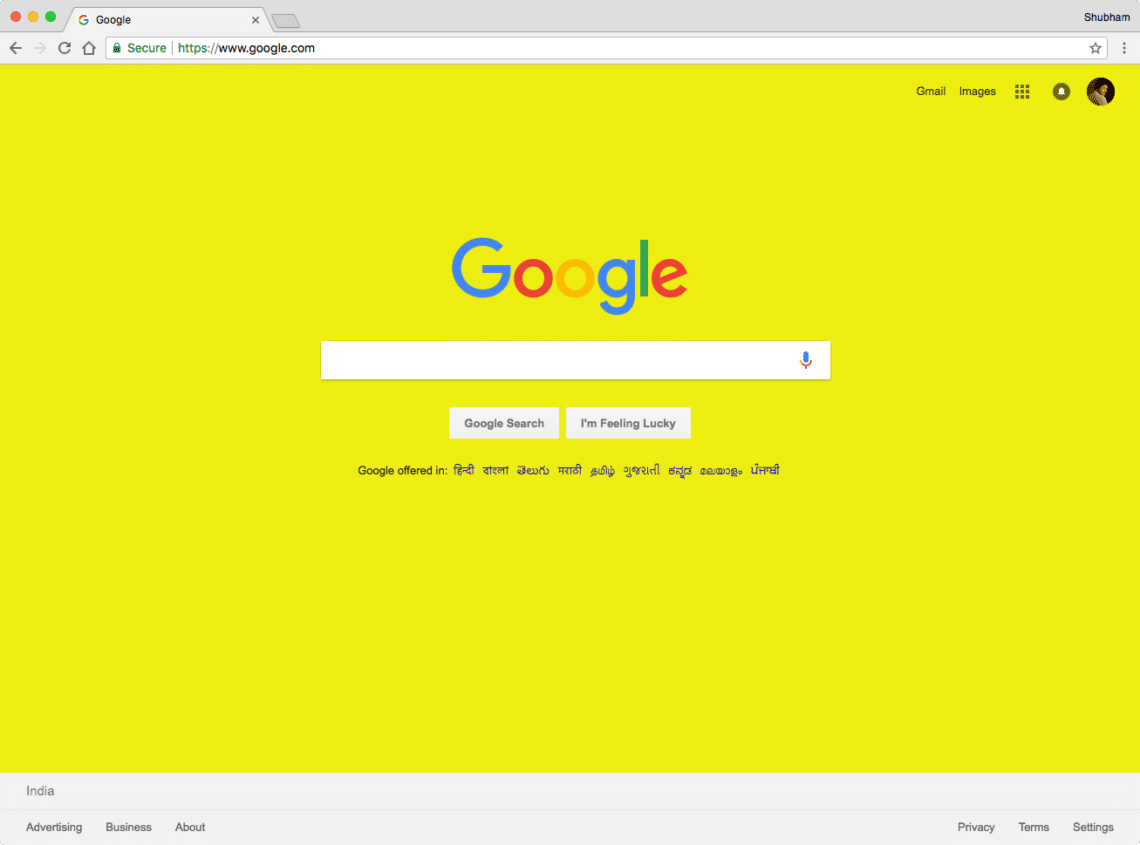 Aktualizace barvy Google