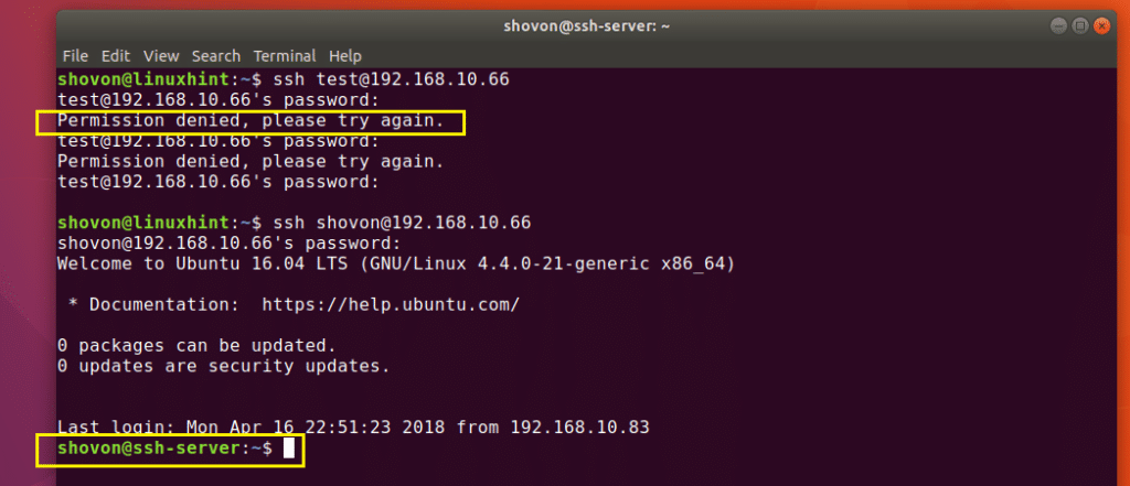 openssh server linux