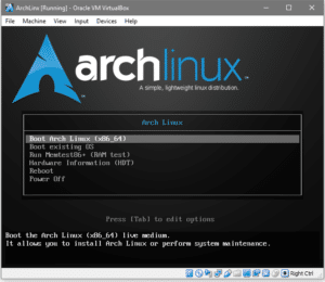 virtualbox arch linux resolution