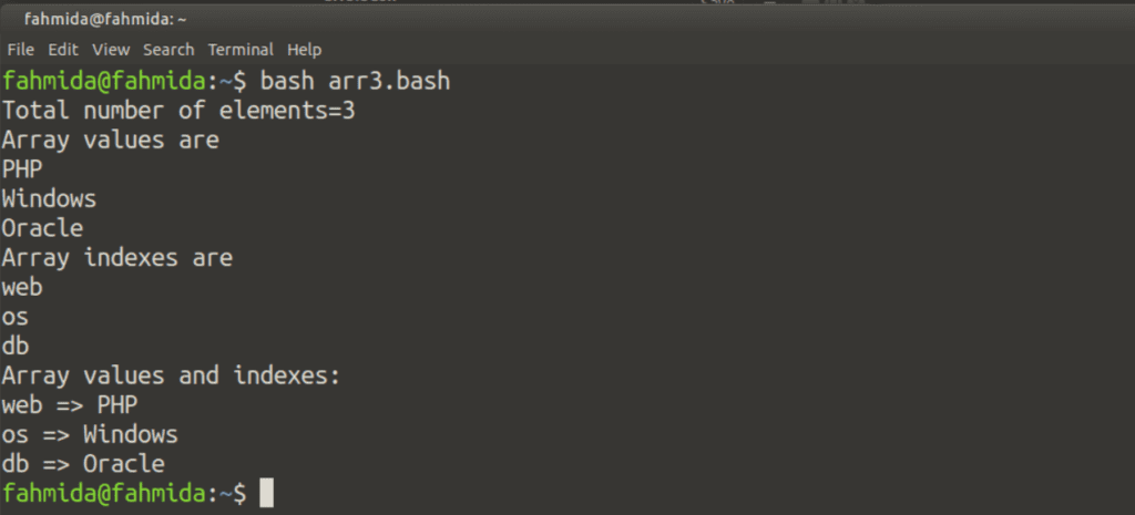 bash find file in folder and put into an array