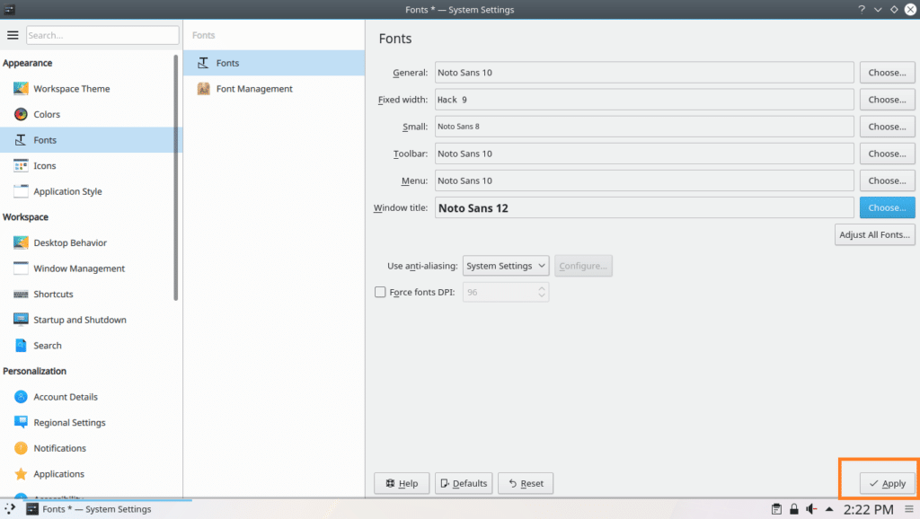 How to Customize Fonts on Arch Linux – Linux Hint