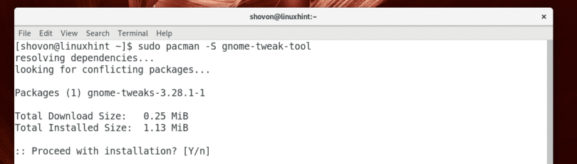 arch linux hack font