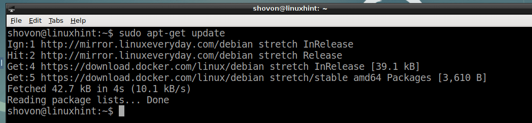 debian docker