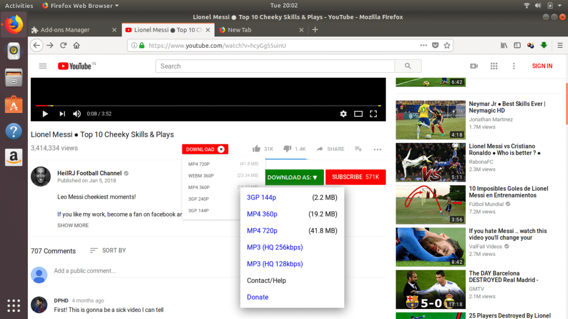 download youtube videos with firefox