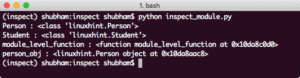 Python inspect module