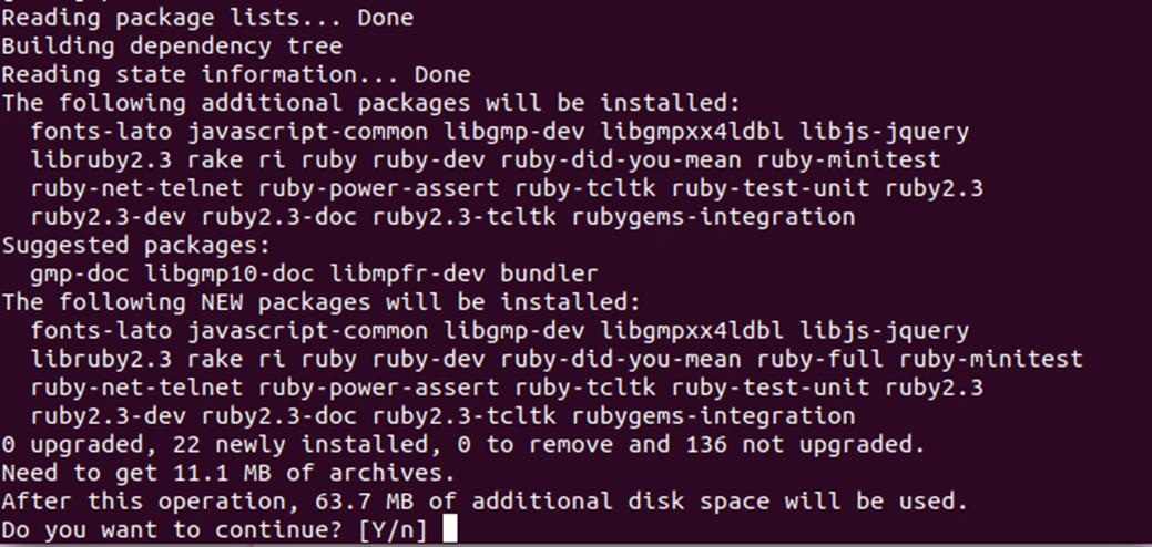 Как удалить ruby в ubuntu