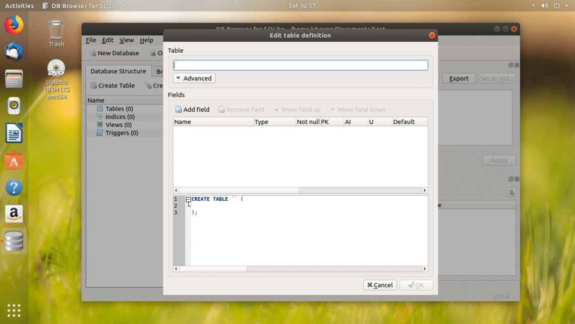 sqlite browser linux
