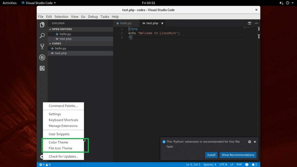 arch visual studio code arch visual studio code