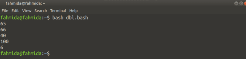 Bash Arithmetic Operation