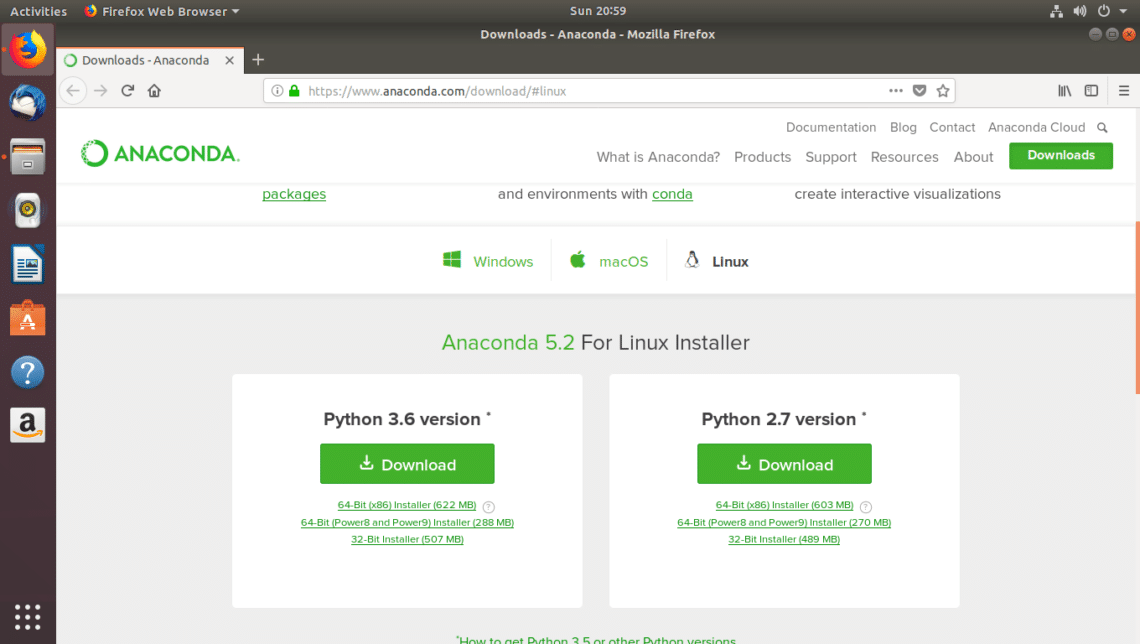 install anaconda on linux