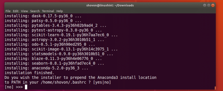 linux install anaconda ubuntu 14.04