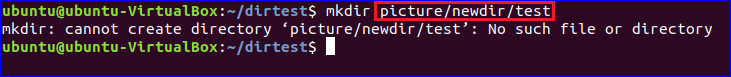 Bash 'Mkdir' Not Existent Path