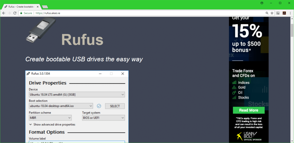 linux flash drive without rufus