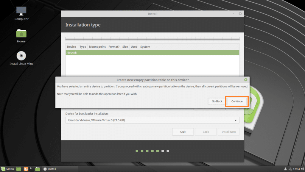 How to Install Linux Mint 19 from USB Drive