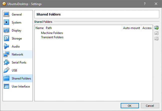 virtualbox shared folder permission