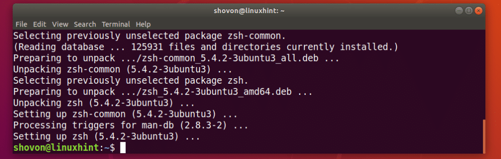 Zsh brew not found