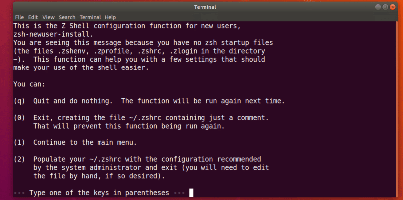 How to Install ZSH Shell on Ubuntu 18.04 LTS