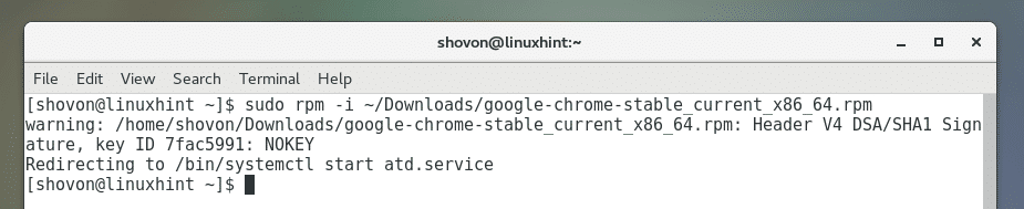 centos install chrome