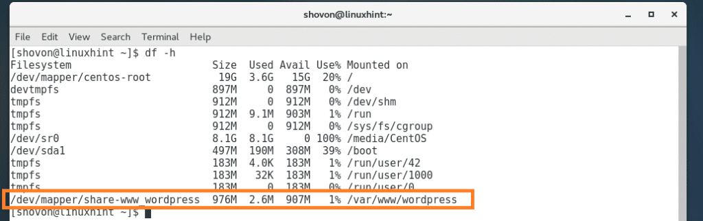 Centos lvm снапшот как полный бэкап