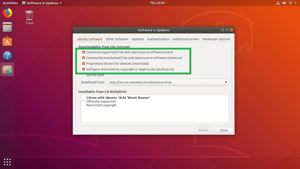 ubuntu 18.04 vnc