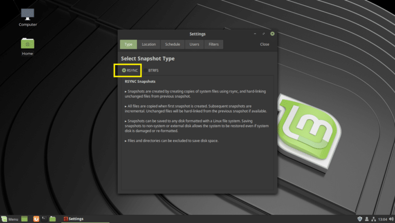 Удалить timeshift linux mint