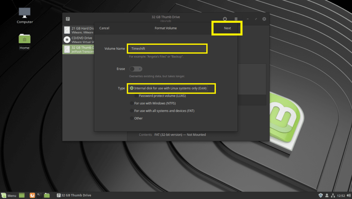 timeshift usb backup