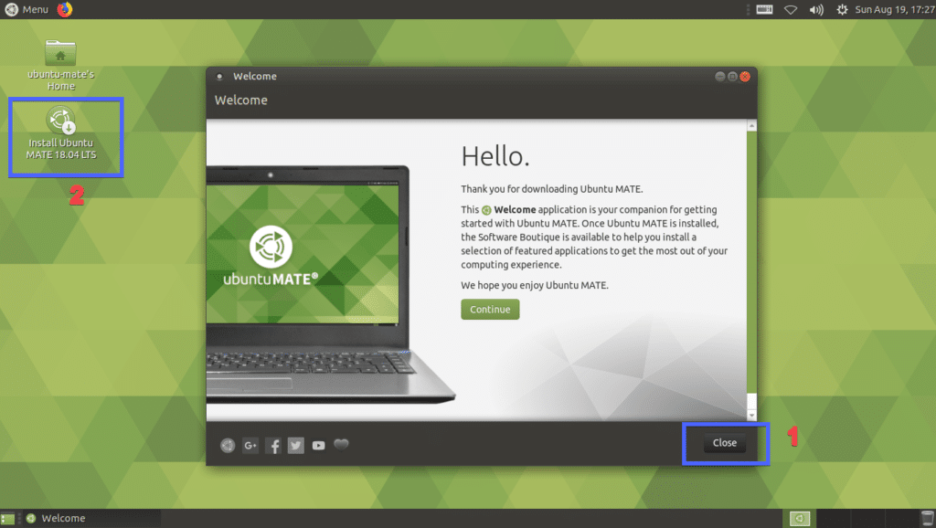 How to Install Ubuntu Mate 18.04 LTS