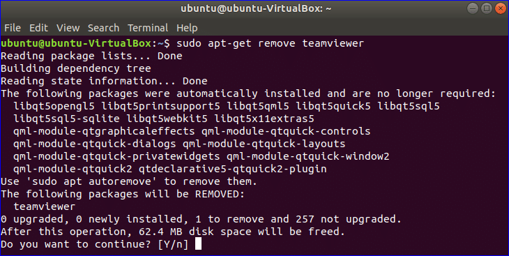 where does teamviewer install in ubuntu