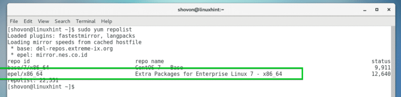 Centos 7 подключить epel