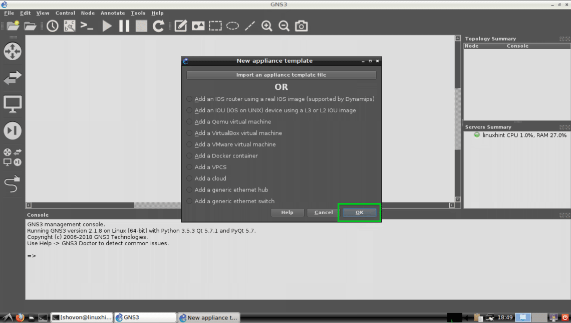 install gns3 linux