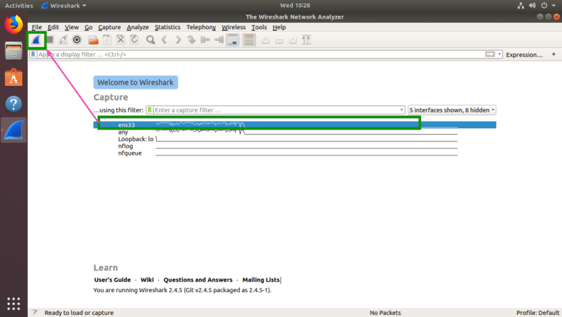 install wireshark ubuntu 16