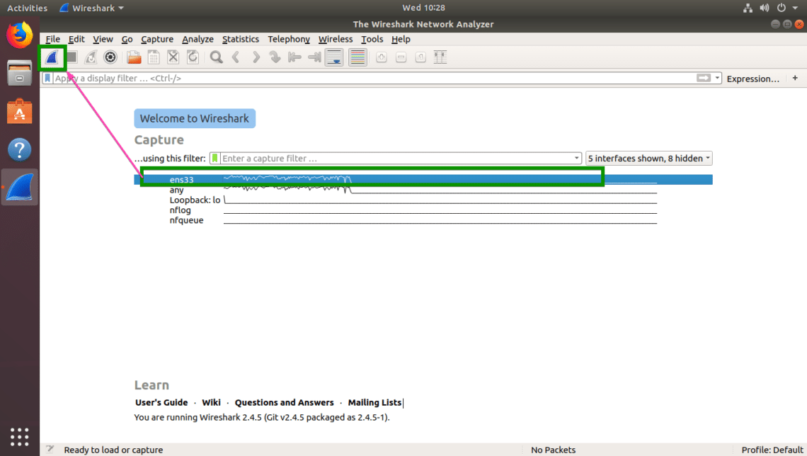 wireshark install ubuntu