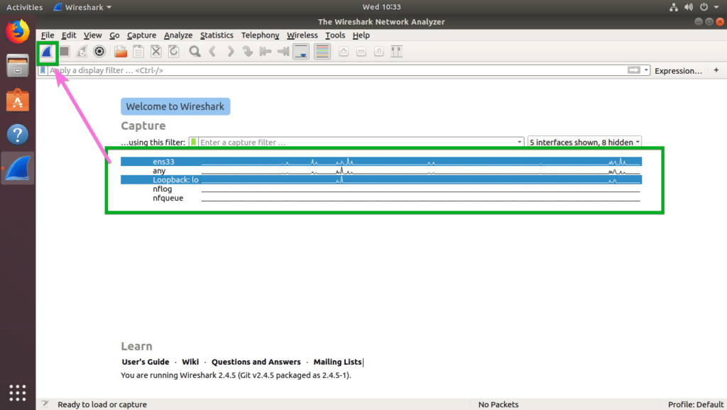 install wireshark ubuntu terminal