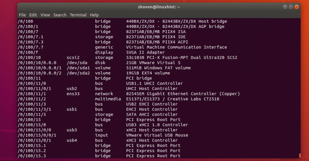 Check Ubuntu Hardware Info