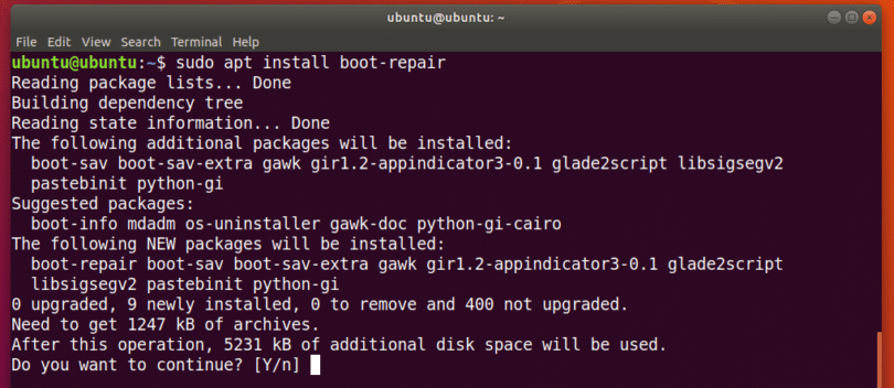 Ubuntu Boot Repair Tutorial