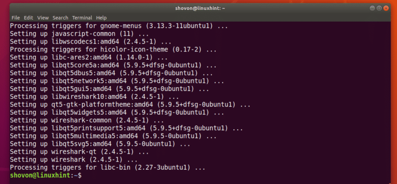 how to install wireshark ubuntu 20.04