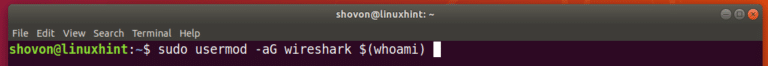 using wireshark ubuntu linux
