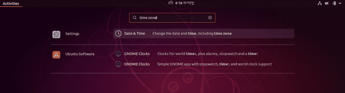 change timezone linux