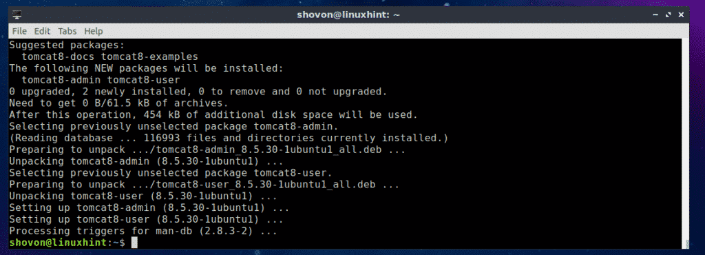 tomcat 8 install ubuntu