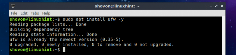 Ubuntu ufw открыть порт