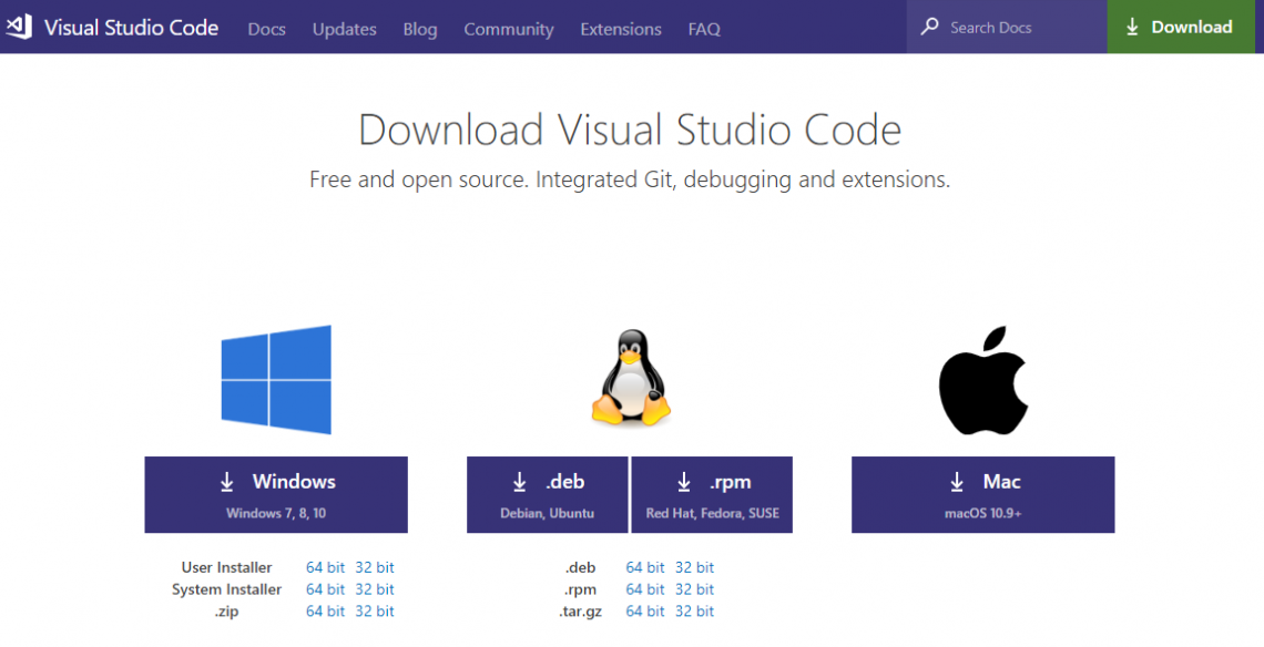 install visual studio code for linux
