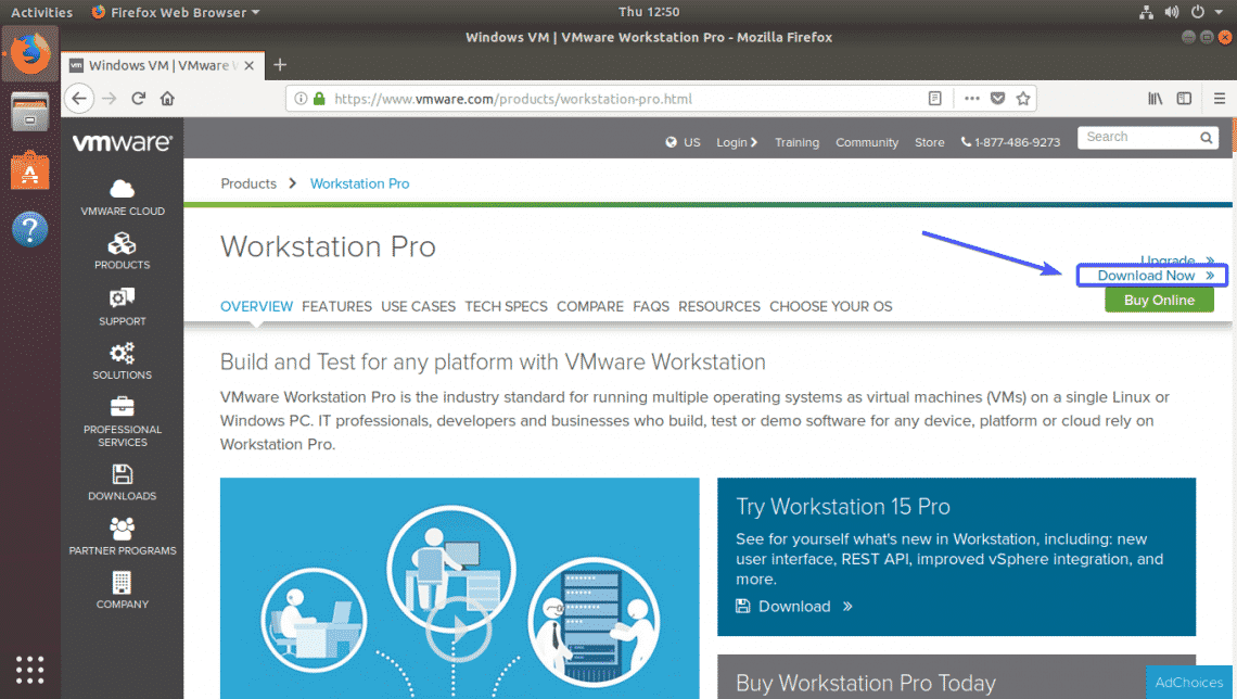 download vmware workstation 15 for linux