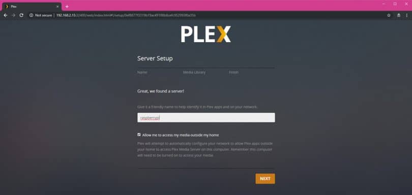 plex media server raspberry pi usb drive