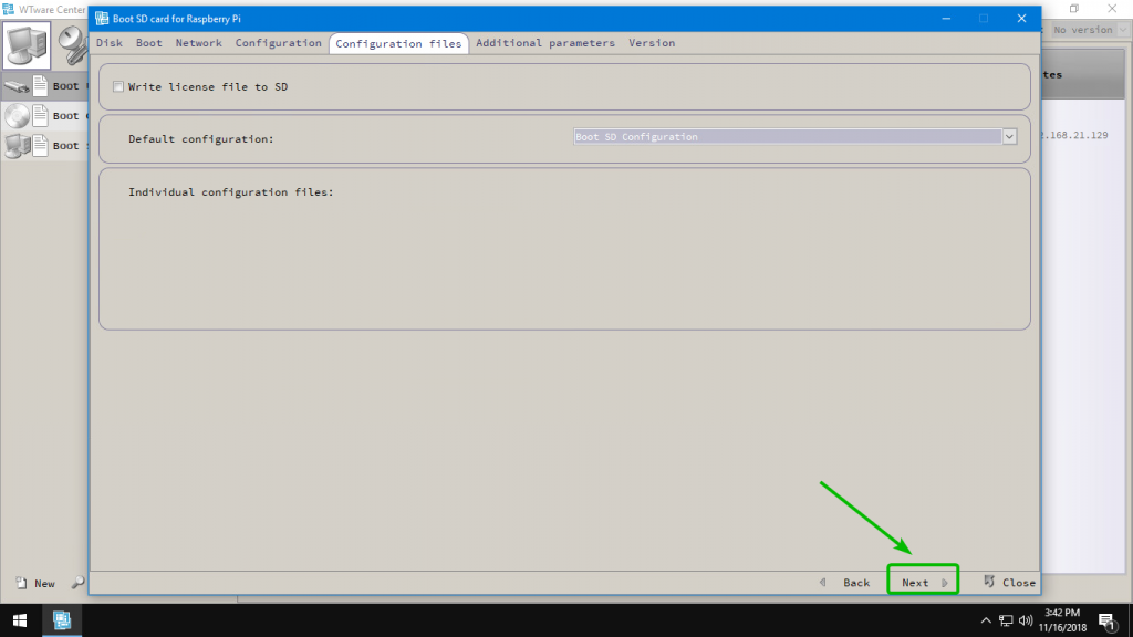 Additional parameters